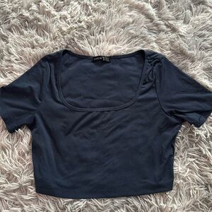 Shien short sleeve cropped t shirt